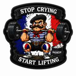 Patch Velcro Homme Very Bad Wod Stop Crying Start Lifting