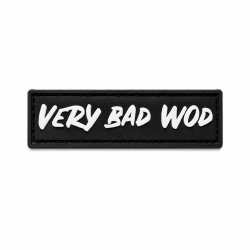 Logo VERY BAD WOD black 3D PVC velcro patch | VERY BAD WOD
