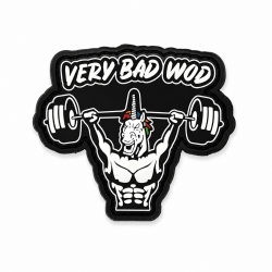 UNICORN SOLDIER black 3D PVC velcro patch for athlete | VERY BAD WOD