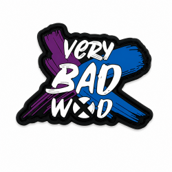 BRUSH black 3D PVC velcro patch | VERY BAD WOD