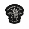 HAND OF DESTINY black woven velcro patch | VERY BAD WOD