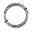 Câble gris transparent corde à sauter diamètre 2,5 mm pour entraînement intensif