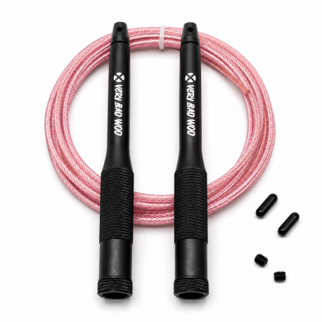 Corde à sauter CrossFit Very Bad Wod Velocity 2.0 câble rose