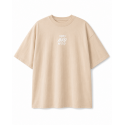 T-Shirt oversize unisexe brun grège WAKE UP BEFORE TIME CAP | VERY BAD WOD