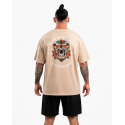 Unisex beige oversized T-Shirt SAINT OF MY TIME | VERY BAD WOD