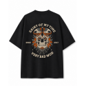 T-Shirt oversize unisexe noir SAINT OF MY TIME | VERY BAD WOD