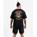 Unisex black oversized T-Shirt SAINT OF MY TIME | VERY BAD WOD