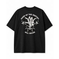 T-Shirt oversize unisexe noir HAND OF DESTINY | VERY BAD WOD