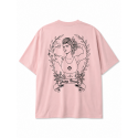 T-Shirt oversize unisexe rose clair STRONG BEAUTY | VERY BAD WOD