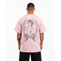 Unisex light pink oversized T-Shirt STRONG BEAUTY | VERY BAD WOD