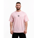 T-Shirt oversize unisexe rose clair STRONG BEAUTY | VERY BAD WOD