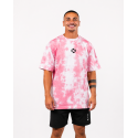 T-Shirt oversize unisexe rose TIE DYE FRENCH WOD | VERY BAD WOD