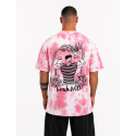T-Shirt oversize unisexe rose TIE DYE FRENCH WOD | VERY BAD WOD