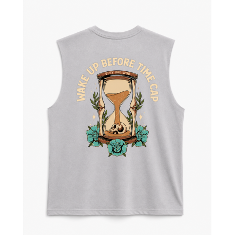 Muscle Tank Oversize Vert de gris Wake up before time cap Very Bad Wod