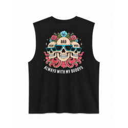 Muscle Tank Oversize Very Bad Wod Always with my buddys noir Muscle tank sport