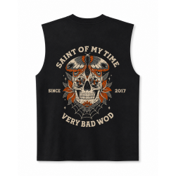 Muscle Tank Oversize Very Bad Wod Saint of my time noir Muscle tank sport