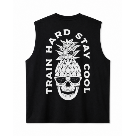 Muscle Tank Oversize Noir Train hard stay cool Very Bad Wod