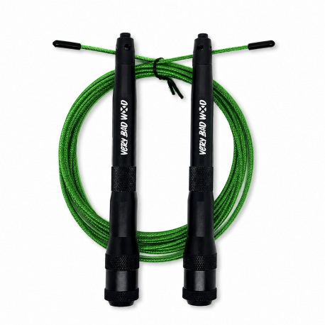 Corde à sauter Very Bad Wod Stormy noire câble vert pour CrossFit®