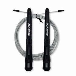 Corde à sauter Very Bad Wod Stormy noire câble gris transparent