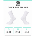 Chaussettes Very Bad Socks Stop Crying Donkey Blanc