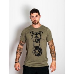 T-shirt green khaki CANIWOD for men | VERY BAD WOD