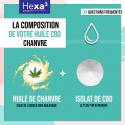 Organic hemp oil with CBD 10% 10 ml bottle | HEXA3