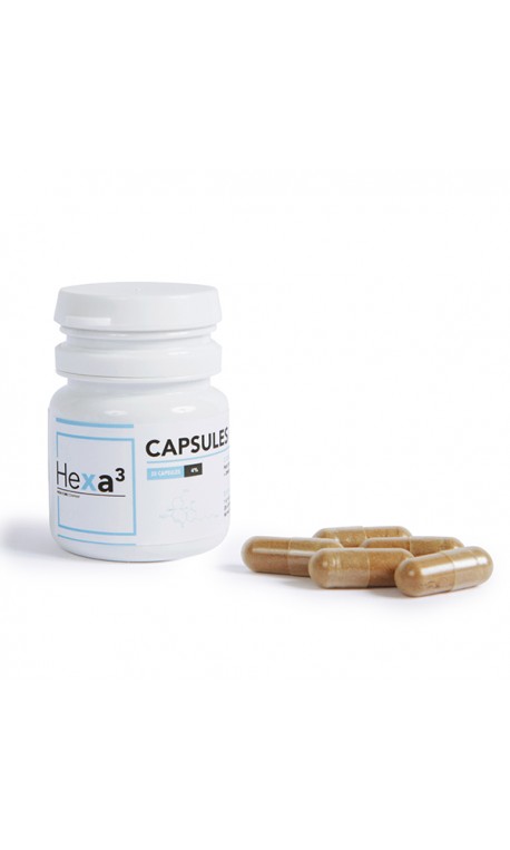 Box of 20 Green Tea 20mg CBD Capsules | HEXA3 Box of 20 Green Tea 20mg CBD Capsules | HEXA3