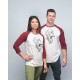 Baseball T-shirt burgundy GORILLA OPS INKED collection for men and women