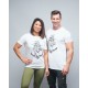 T-shirt blanc INK YOUR WOD collection INKED pour hommes et femmes
