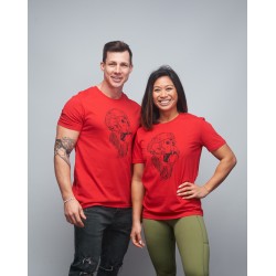 Unisex T-shirt red GORILLA OPS| VERY BAD WOD x WILL LENNART TATOO