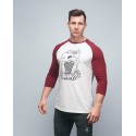 Baseball T-shirt unisexe bordeaux FRENCH WOD| VERY BAD WOD x WILL LENNART TATOO