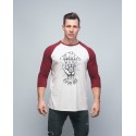 Baseball T-shirt unisexe bordeaux FRENCH WOD| VERY BAD WOD x WILL LENNART TATOO