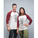 Baseball T-shirt unisexe bordeaux FRENCH WOD| VERY BAD WOD x WILL LENNART TATOO