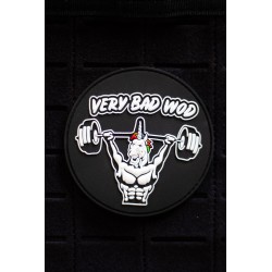 UNICORN SOLDIER black 3D PVC velcro patch for athlete | VERY BAD WOD