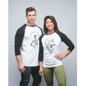 Baseball tee unisex black GORILLA OPS| VERY BAD WOD x WILL LENNART TATOO
