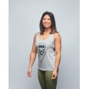 Women's tank grey SKULL| VERY BAD WOD x WILL LENNART TATOO