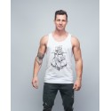 Training tank white INK YOUR WOD for men | VERY BAD WOD x WILL LENNART TATOO