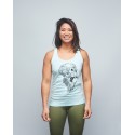 Débardeur Femme vert clair SKULL| VERY BAD WOD x WILL LENNART TATOO