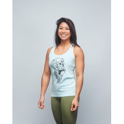 Women's tank light green SKULL| VERY BAD WOD x WILL LENNART TATOO