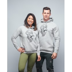 Hoodie unisex grey GORILLA OPS| VERY BAD WOD x WILL LENNART TATOO