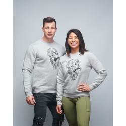 Unisex Sweat-shirt grey GORILLA OPS by VERY BAD WOD