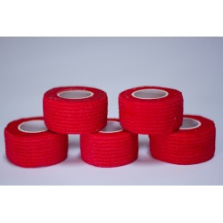 Pack of 5 rolls of finger tape red |VERY BAD WOD
