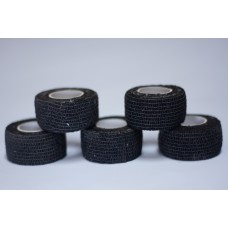 Pack de 5 Finger Tape Noir 2.5 mm x 4.5 m Taille unique