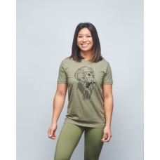 Training T-shirt heather green GORILLA OPS for women | VERY BAD WOD x WILL LENNART TATOO